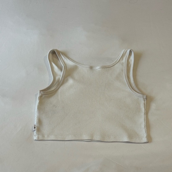 TNA White Ribbed Tank Top - Picture 4 of 4